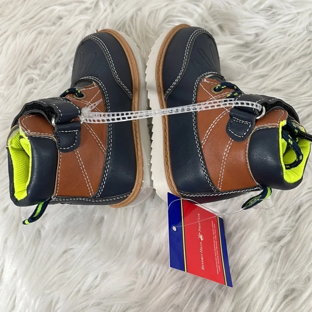 BEVERLY HILLS POLO CLUB Toddler Boys Casual Boots Size 5 NEW - Picture 9 of 14